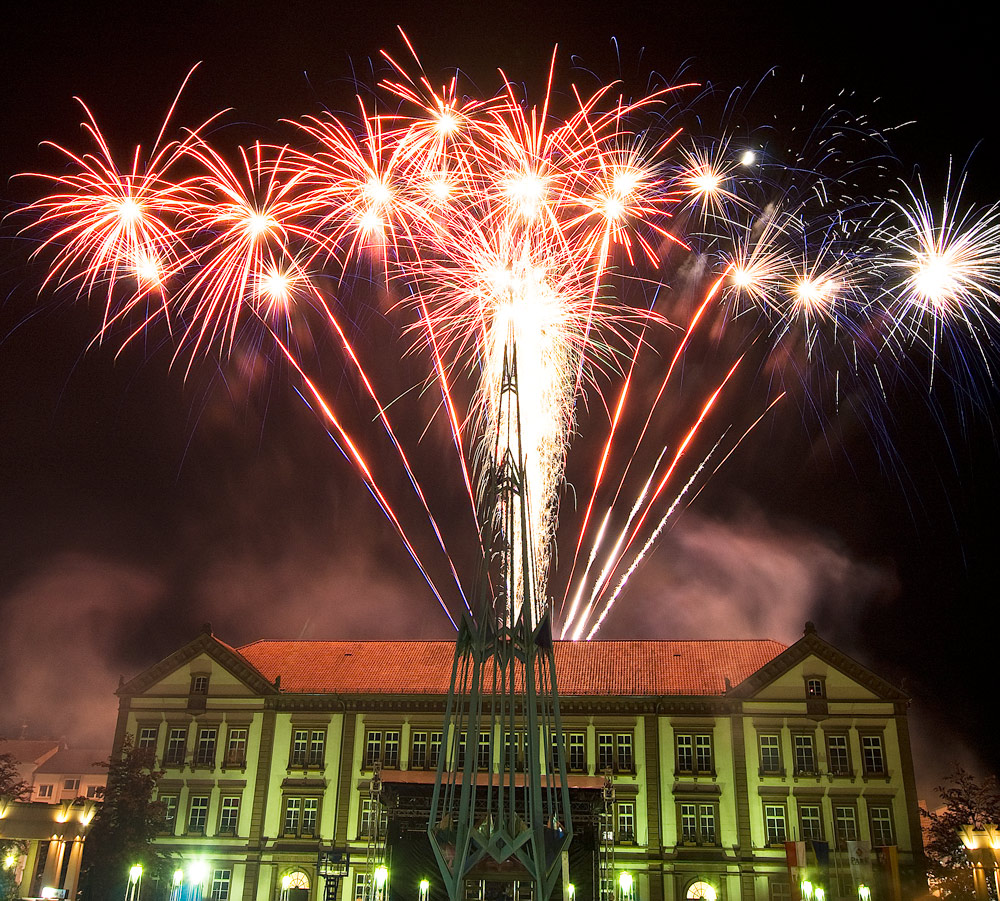 Rathaus Pirmasens Feuerwerk